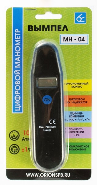 Манометр шинный 10 Атм. цифровой (МН-04)