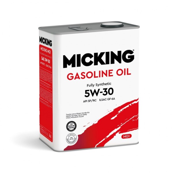 Масло моторное Micking Gasoline Oil MG1 5W30 SP/RC GF-6A (4л) синтетическое