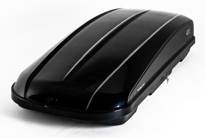 Бокс автомобильный Winner 425 л черный глянец (black glossy) БЫСТРОСЪЕМ (1860*850*400)