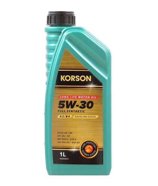 Масло моторное KORSON 5W30 A3/B4 (1л.) синтетическое