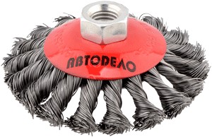 Щетка для УШМ d-100 М14 витая конусная
