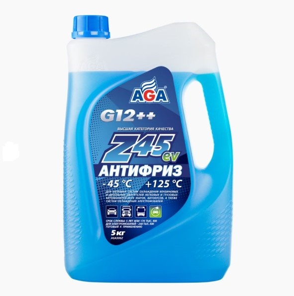 Антифриз  AGA-Z45 G12++  -45С (5 кг.) синий