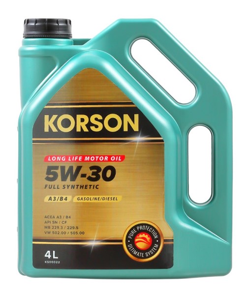 Масло моторное KORSON 5W30 A3/B4 (4л.) синтетическое
