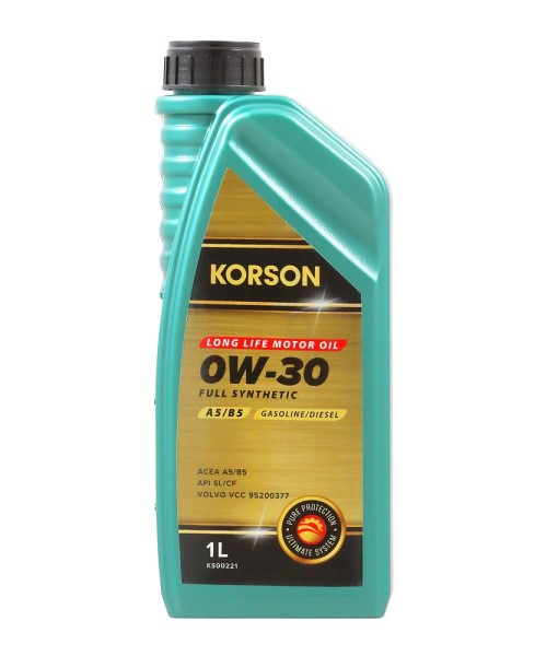 Масло моторное KORSON 0W30 A5/B5 (1л.) синтетическое