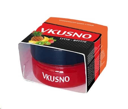 Ароматизатор на панель с гелевыми шариками  Vkusno  Тутти-Фрутти