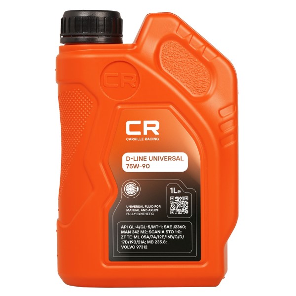 Масло трансм. CARVILLE RACING 75W90 GL-4/GL-5/MT-1 (1л.)