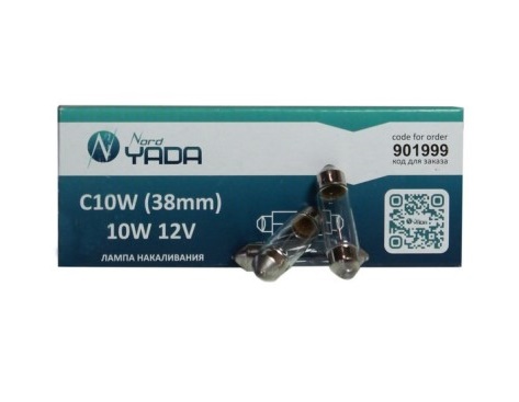 Лампа салонная 12V C10W T11 SV8.5а 38мм