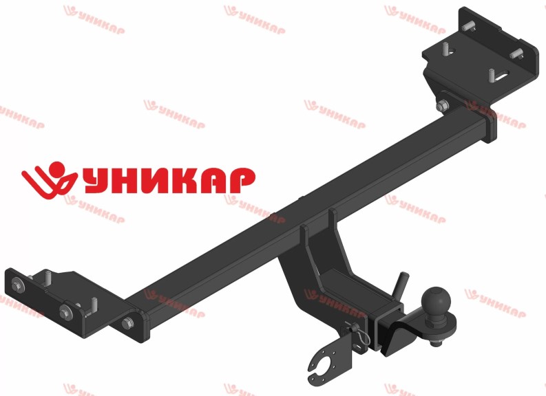 Фаркоп Kia Sportage III с 2010 г., Hyundai  IX35 с 2010-2015 г. (без электрики) под квадратное дышло