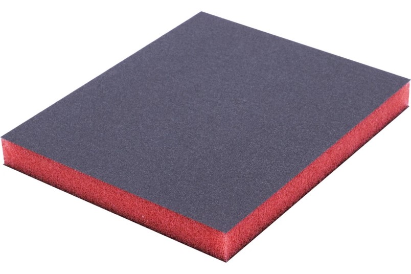 Губка абразивная -№600  Super Fine Grit  120*100*12 мм, Красная