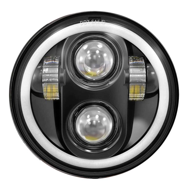 Фара светодиодная дополнительная + поворотник 22-30W, 12-24V, 2500- 6000K, ближний, дальний