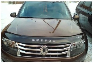 Дефлектор капота Renault Duster с 2010.
