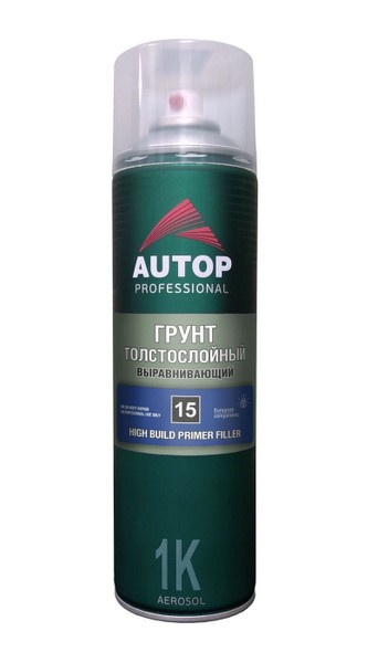 Грунтовка выравнивающая толстослойная № 15 650 мл белая (аэрозоль)