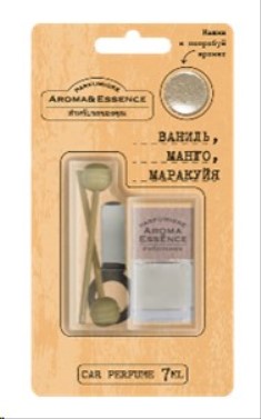 Ароматизатор на дефлектор  Aroma&Essence  Ваниль, Манго, Маракуйя 7 мл
