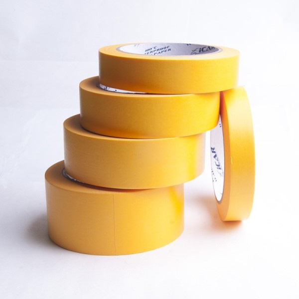 Скотч малярный 30мм*40м оранжевый 100C Washi
