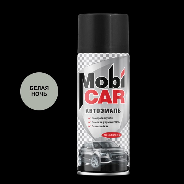 Краска спрей MobiCar акрил. Белая ночь ГАЗ 520 мл