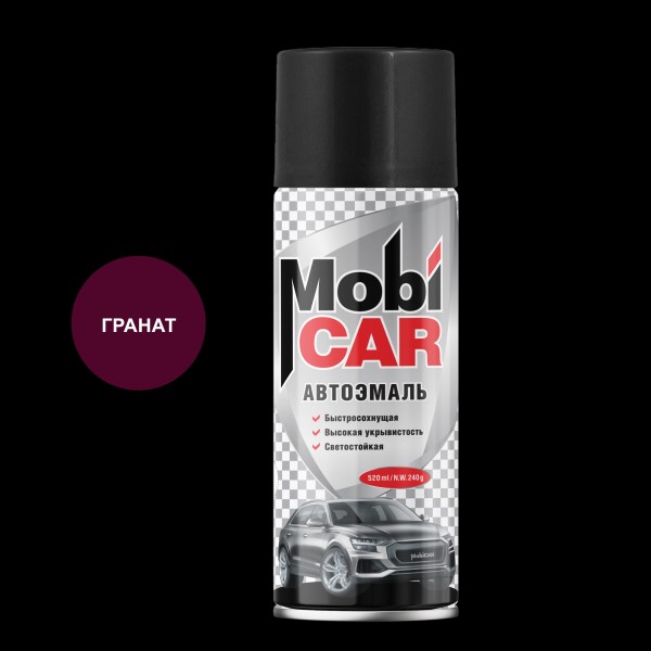 Краска спрей MobiCar акрил. № 180 Гранат 520 мл