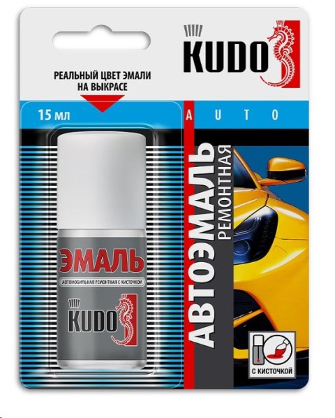 Пробник краски KUDO с кисточкой 15 мл CHERY DS OCHEROUS RED металлик