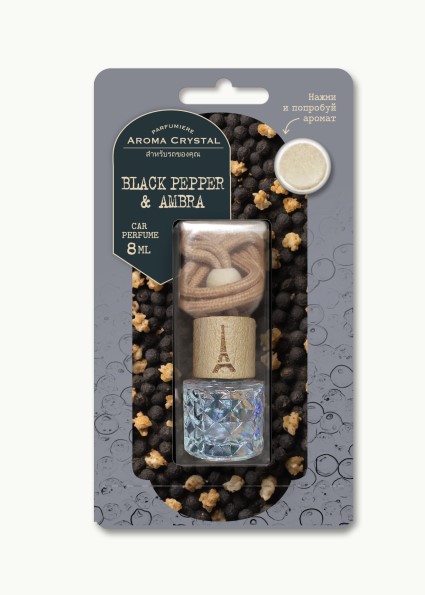 Автопарфюм Laxury Aroma Aroma Crystal  Black pepper & Ambra