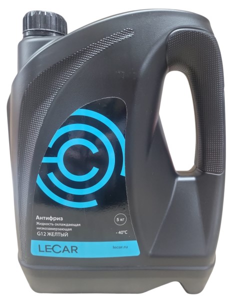 Антифриз LECAR G-12 -40С (5 кг.) желтый