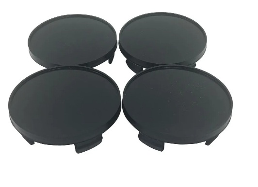 Колпак ступицы универсальный, 60 мм (56 мм посадочное) пластик черный с бортиком