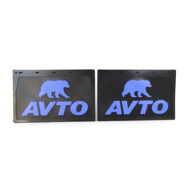 Брызговик /Г-3302/ задний резин. AVTO 27*42 (2 шт) синий 3D