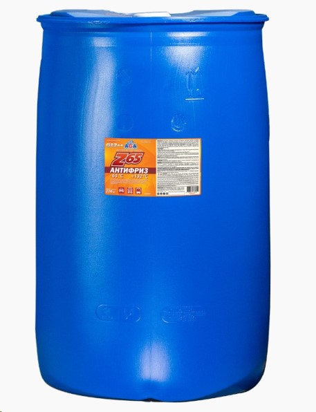 Антифриз AGA-Z65 G12++ -60С (220 кг.) желтый /пластик + насос