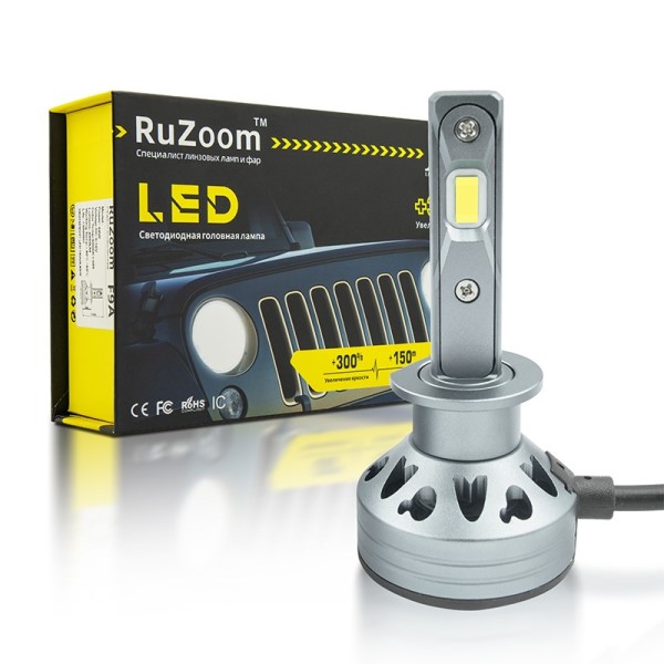 Лампа H1 12V LED 60W/6000LM 6500K 2 шт