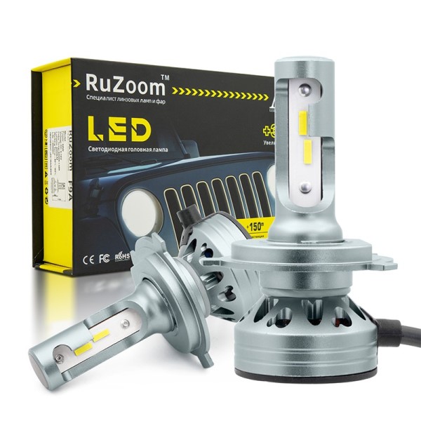 Лампа H4 12V LED 60W/6000LM 6500K 2 шт