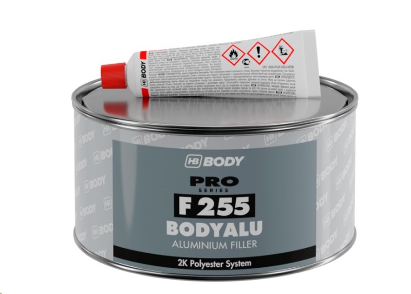Шпатлевка Body PRO F255 ALU 0,25 кг с алюминиевым наполнителем 2K