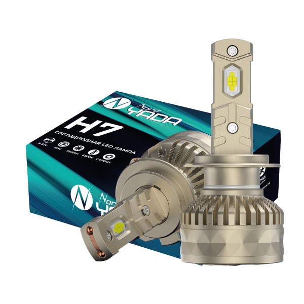 Лампа H7 9-32V LED 75W 7500LM 6500K 2 шт