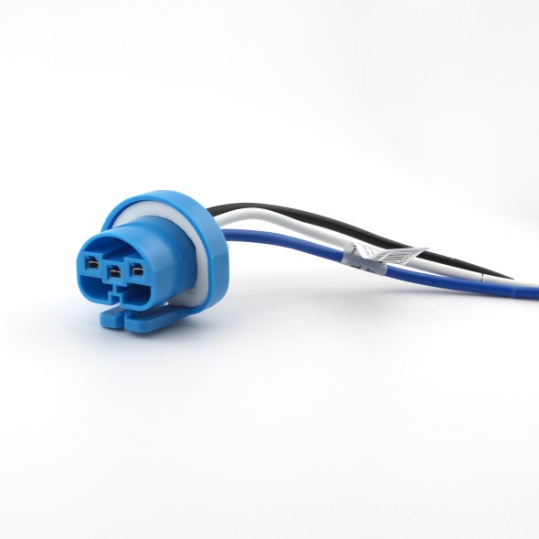 Патрон под лампу HB1 9004 (с проводами) пластик -D- арт:906391