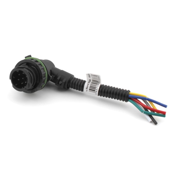 Разъем 7 контактов байонет (вилка), угловой адаптер, в гофре, болк-фара Г-3302 -D- арт:906609