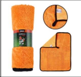 Салфетка из суперплотной микрофибры для сушки и полировки 32*43 см, высокий ворс, плотность 750г/м2 (48880) -D- арт:LS0114