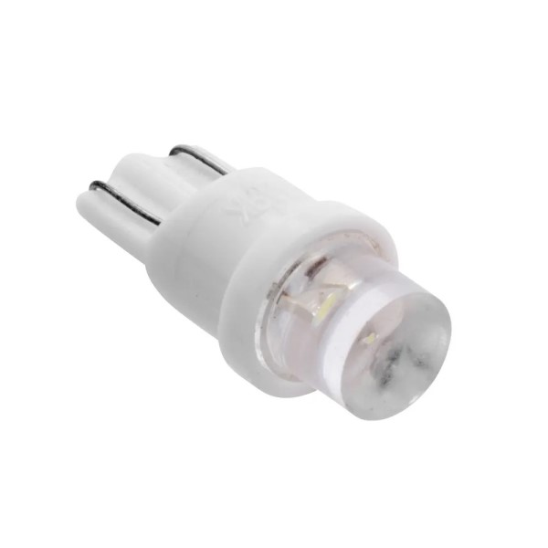 Лампа габарит. 24V W5W T10 1 LED без цок. W2.1x9.5d -D- арт:24T10-W
