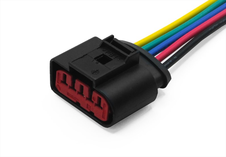 Разъем 1J0973775A (5pin) 5 контактов датчика массового расхода воздуха для Audi, Ford, Seat, Skoda, Volkswagen. -D- арт:AX6515