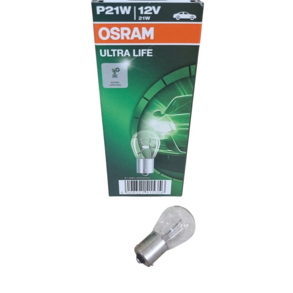 Лампа 1-конт. 12V PY21W S25 со смещен. цок. по радиусу BAU15s желтая ULTRA LIFE -D- арт:7507ULT