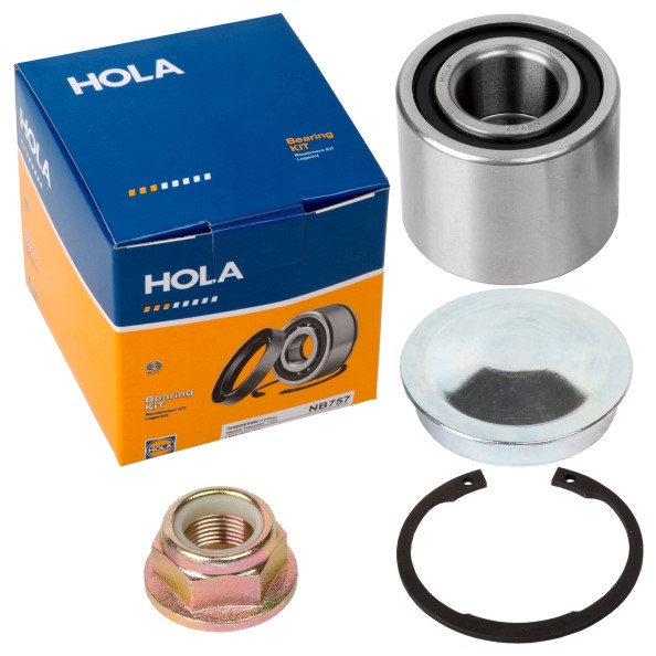 Подшипник ступицы Renault Logan Sandero Duster/ Lada Largus задн. /гайка+стопор+заглушка/ (43x25x55) -D- арт:NB757