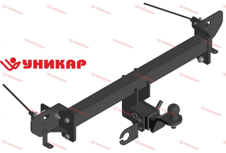 Фаркоп Chery Tiggo 8 Pro Max c 2023 г. рестайлинг (без электрики) под квадратное дышло -D- арт:06420Е
