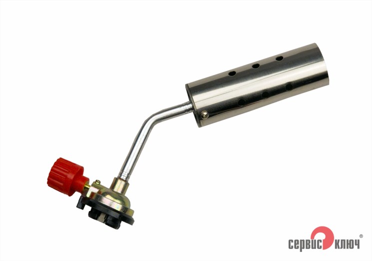 Горелка газовая на цанговый баллон, ручной поджи -D- арт:73160