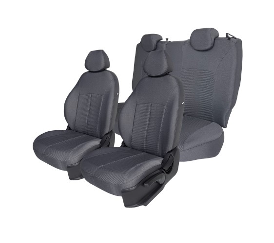 Чехлы на сиденье /Largus/ 5 мест. с 2021г. Жаккард серый Сенат (разд. задн. спинка) -D- арт:ЛЛ21-ЖС(С)