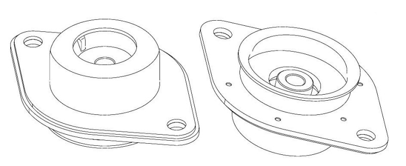 Опора стойки Nissan Teano J32 2008-2013 г. задн. -D- арт:SA 1462