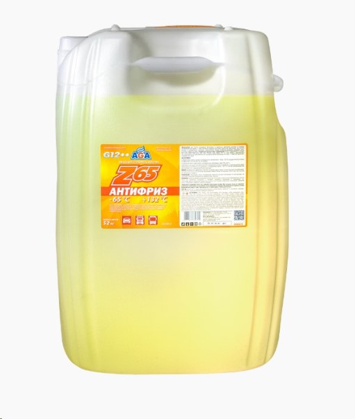 Антифриз  AGA-Z65 G12++  -60С (52 кг.) желтый -D- арт:AGA061Z