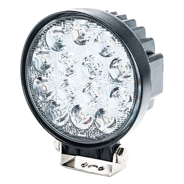 Фара светодиодная дополнительная 16 LED 3D линзы 12-24V (круглая) дальний