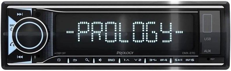 Автомагнитола Prology CMX-270 медиа-ресивер 1din USB, AUX, BT, FLAC, MP3, 4*55 Вт