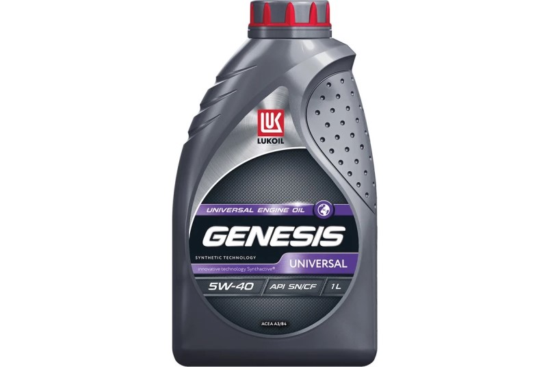 Масло моторное Лукойл GENESIS Universal 5W40 SN/CF A3/B4 (1л.) синтетическое (бенз., диз.)