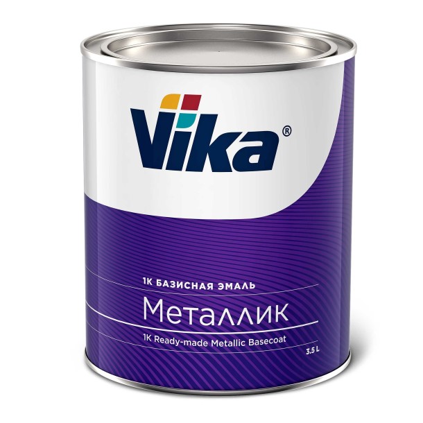 Краска эмаль Vika базовая 1К № 240 Белое облако металлик 0,75 кг