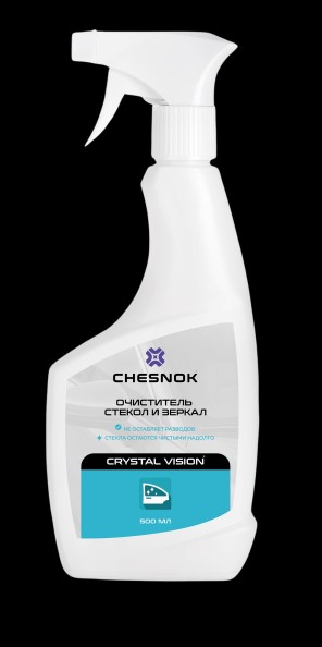 Очиститель стекол и зеркал, пластика, хрома 500 мл Crystal Vision (триггер)