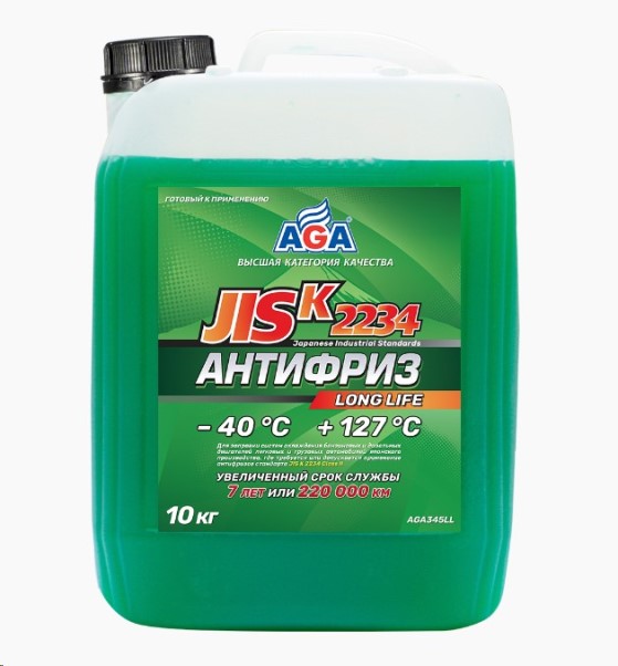 Антифриз AGA Long Life JIS K -40С (10 кг.) зеленый