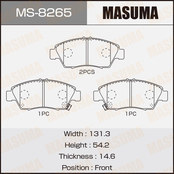Колодка торм. Honda Civic 1.3i-1.6i 16 кл. перед.