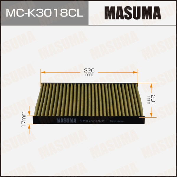 Салонный фильтр AC14001B MASUMA угольный KIA RIO II (1/40)